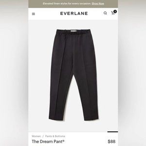 Everlane Dream Pant, Black, Size 2